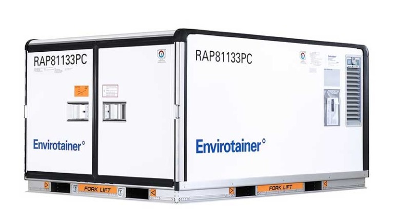 Container aereo refrigerato pronto per il vaccino