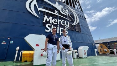 GF rinnova l’acqua potabile di Africa Mercy